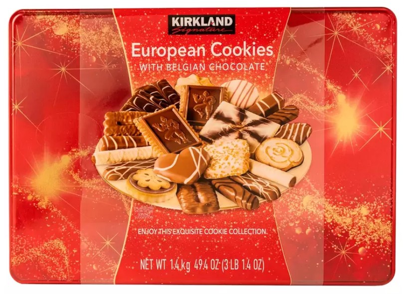 Kirkland Signature European Cookies with Belgian Chocolate, 1.4kg